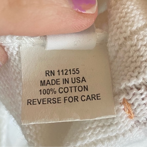 Margaret Winters Size Large L Cardigan Color Pocket Button Cotton Artsy Sweater - Picture 5 of 8